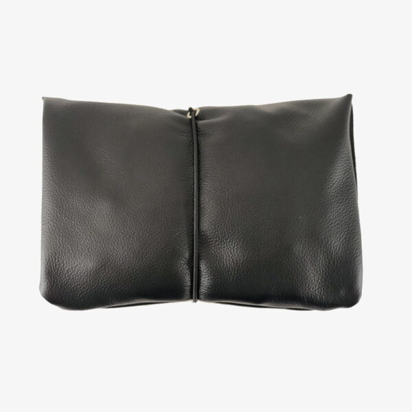 Leather nappy bag
