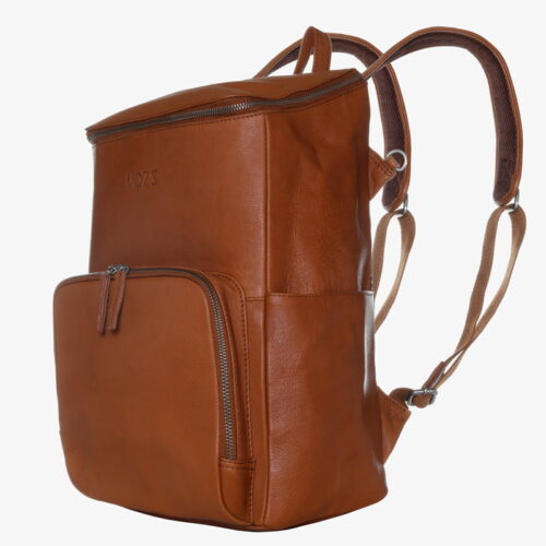 Wickeltasche Rucksack cognac Leder