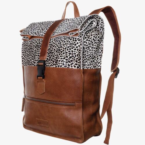 Rucksack Wickeltasche Cognac